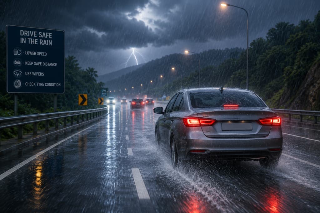 Driving Safely
During Heavy Rain